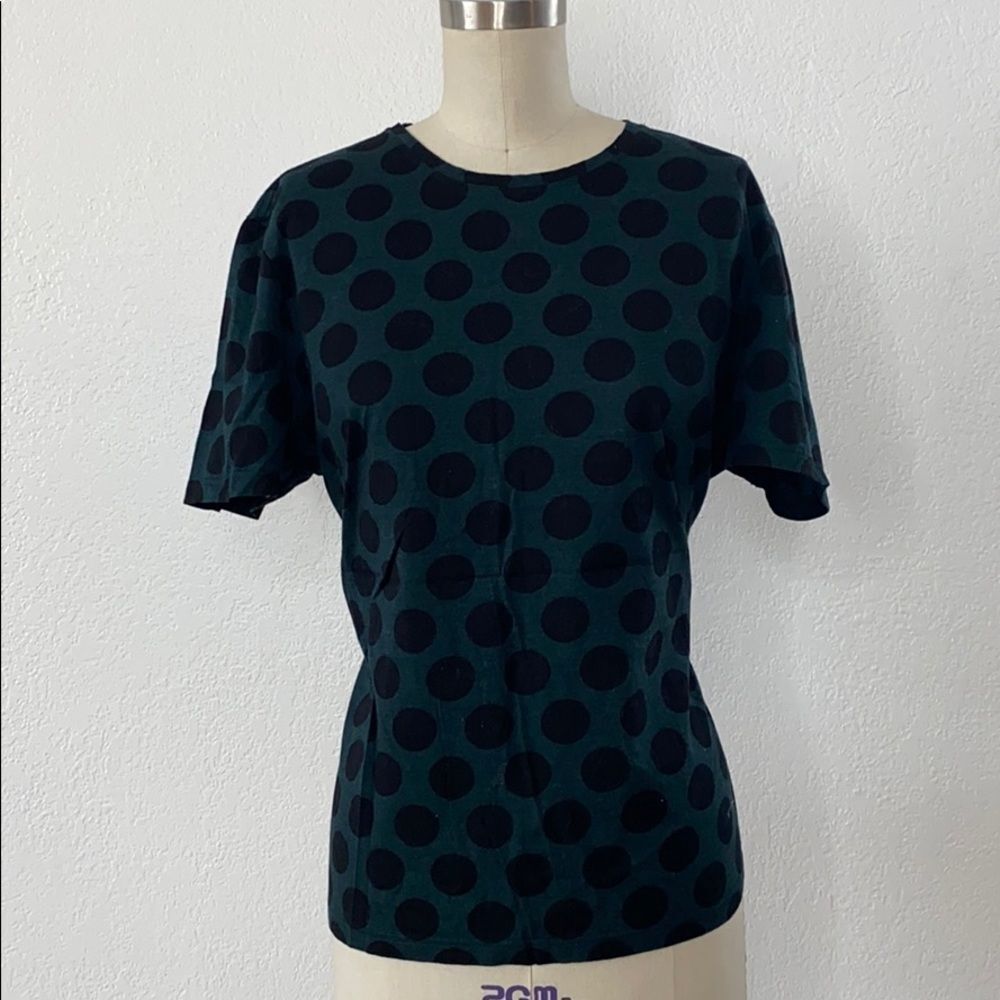 Burberry Prorsum green polka t shirt L